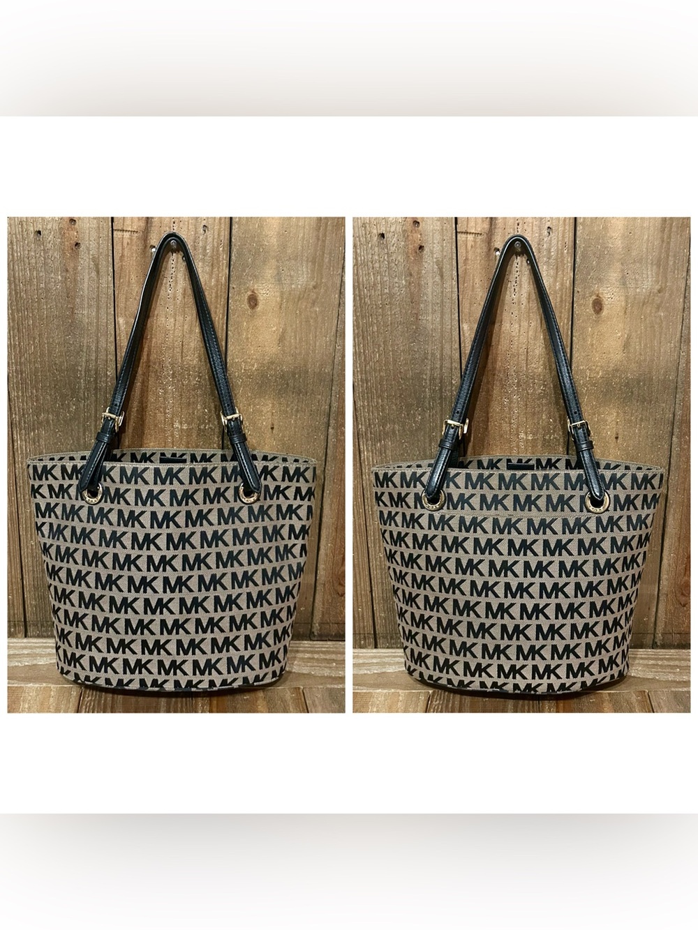 Michael Kors. Jet Set Signature Tote Bag with Free Wristlet & Dust Bag. - Picture 7 of 16